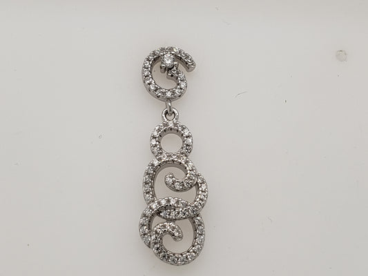 Sterling Silver Design Earrings - HK Jewels