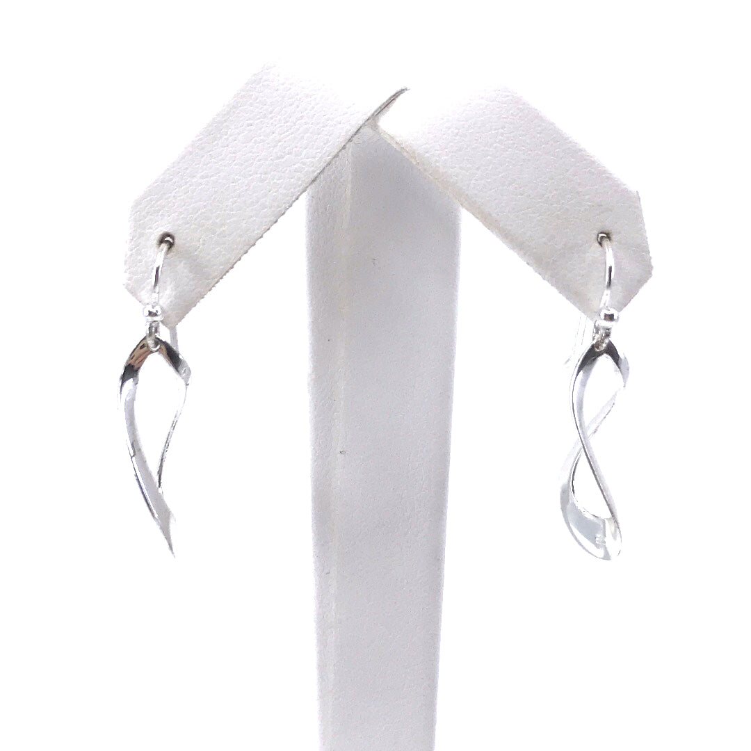 Sterling Silver Twist Earrings - HK Jewels