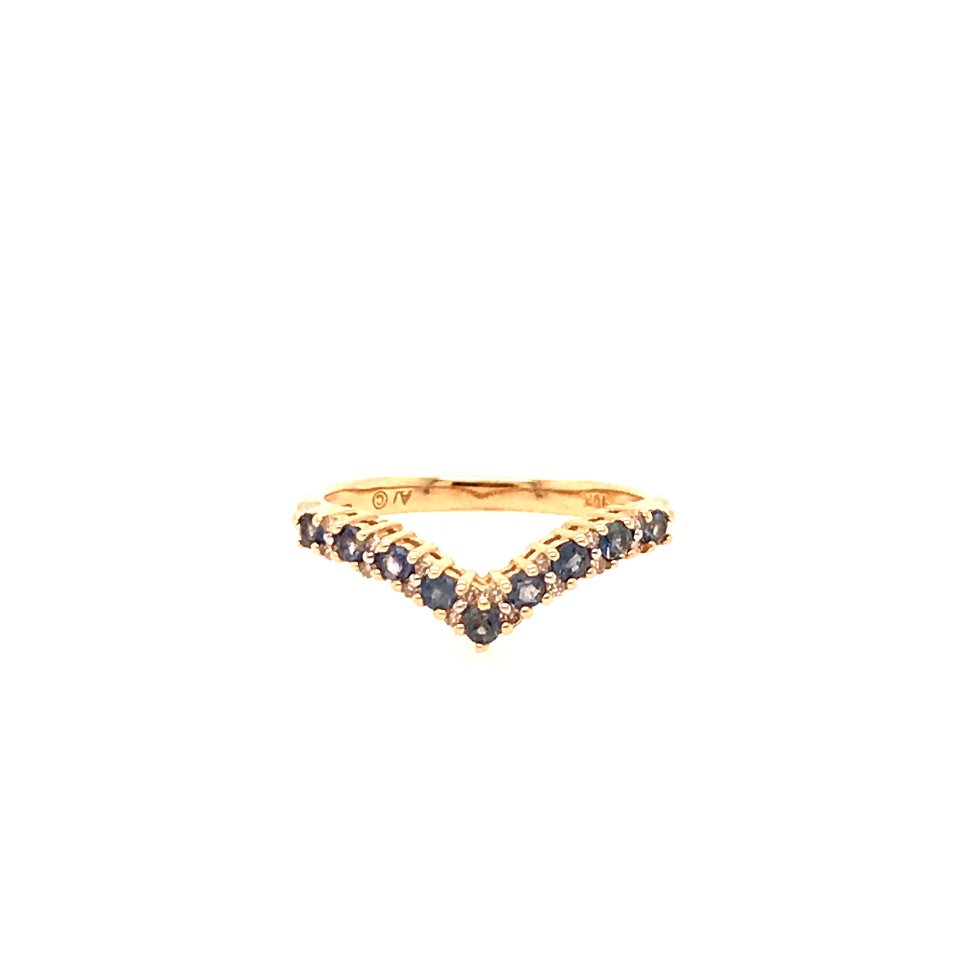 Gold "V" Ring - HK Jewels