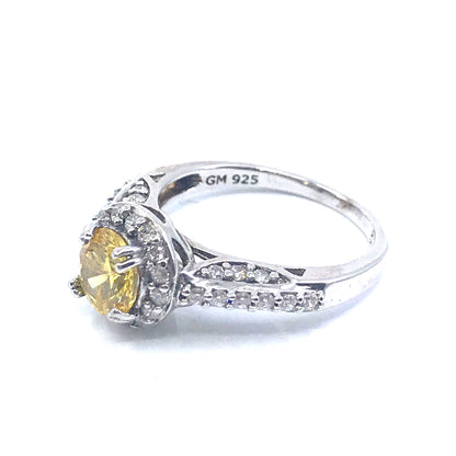 Sterling Silver Stone Ring - HK Jewels