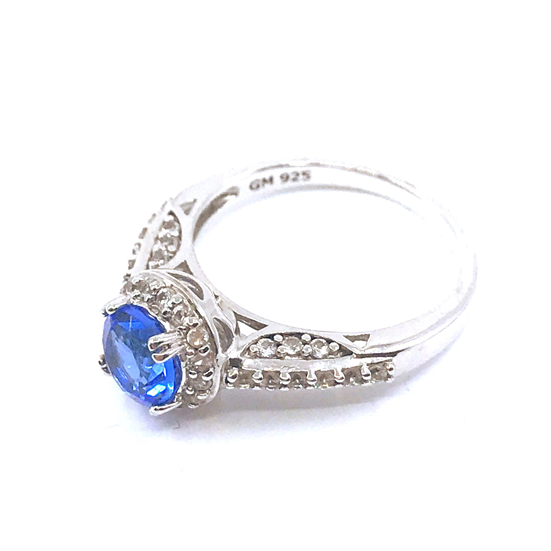 Sterling Silver Stone Ring - HK Jewels