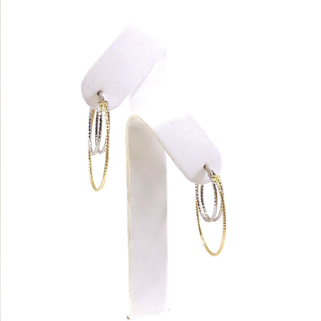 14K Gold Hoop Earrings - HK Jewels