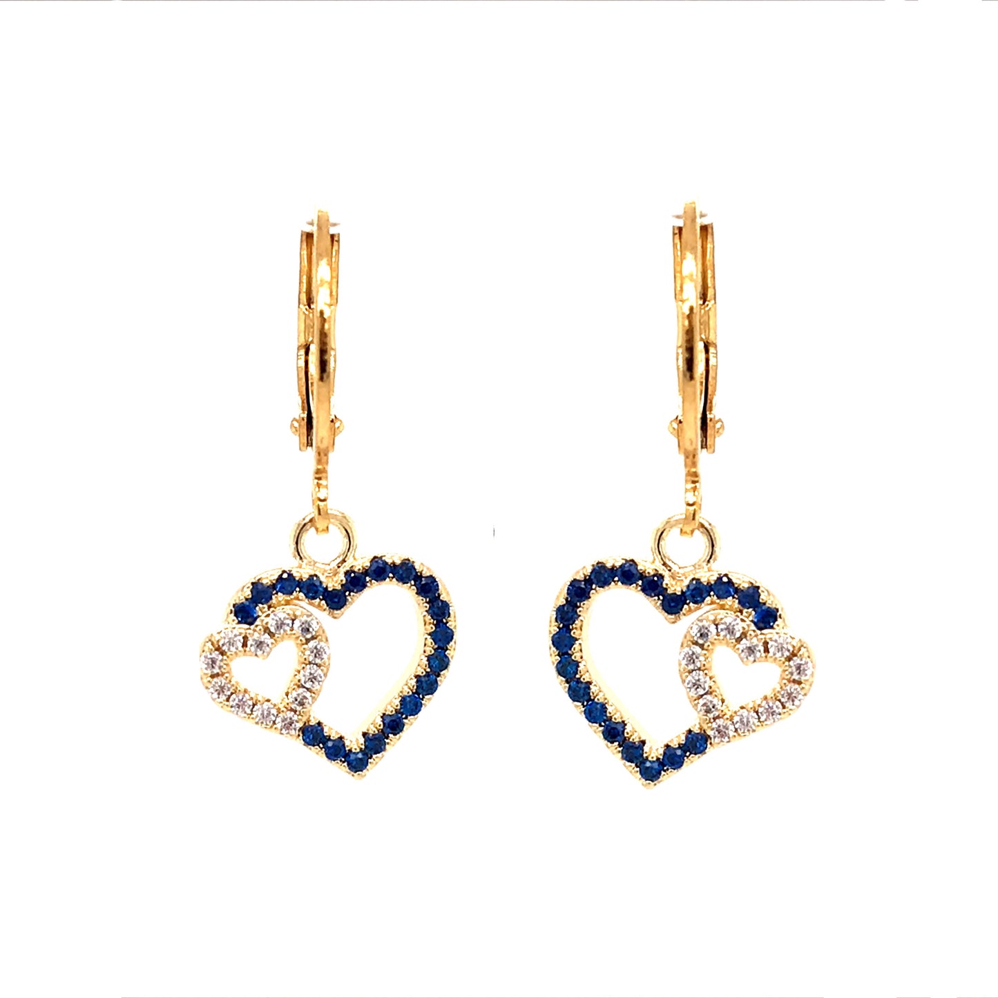 Surgical Steel Double Heart Earrings - HK Jewels