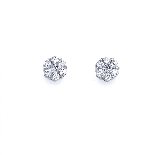 Sterling Silver Stud Earrings - HK Jewels