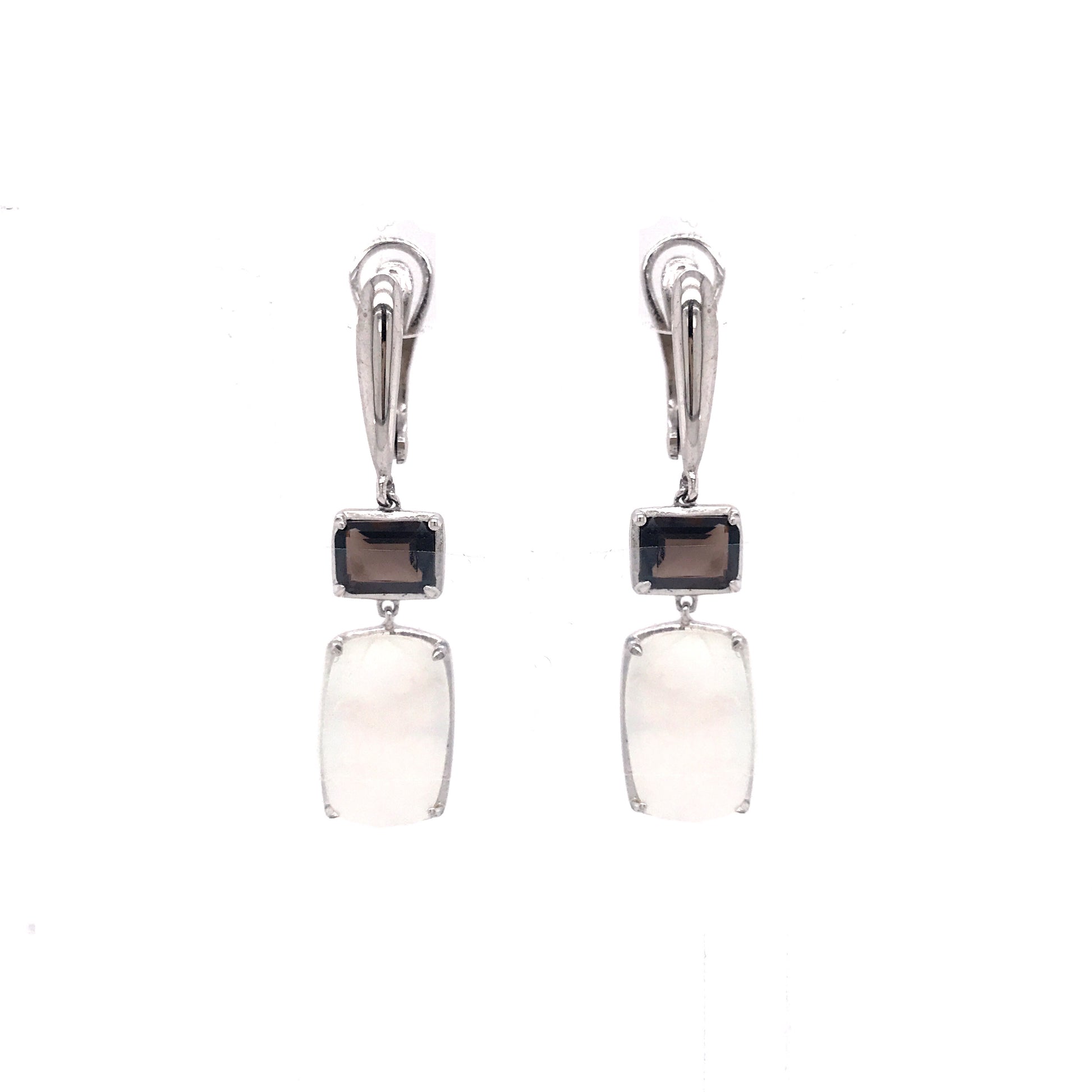 Sterling Silver Stone Earrings - HK Jewels
