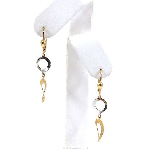 14K Gold Circle Earrings - HK Jewels