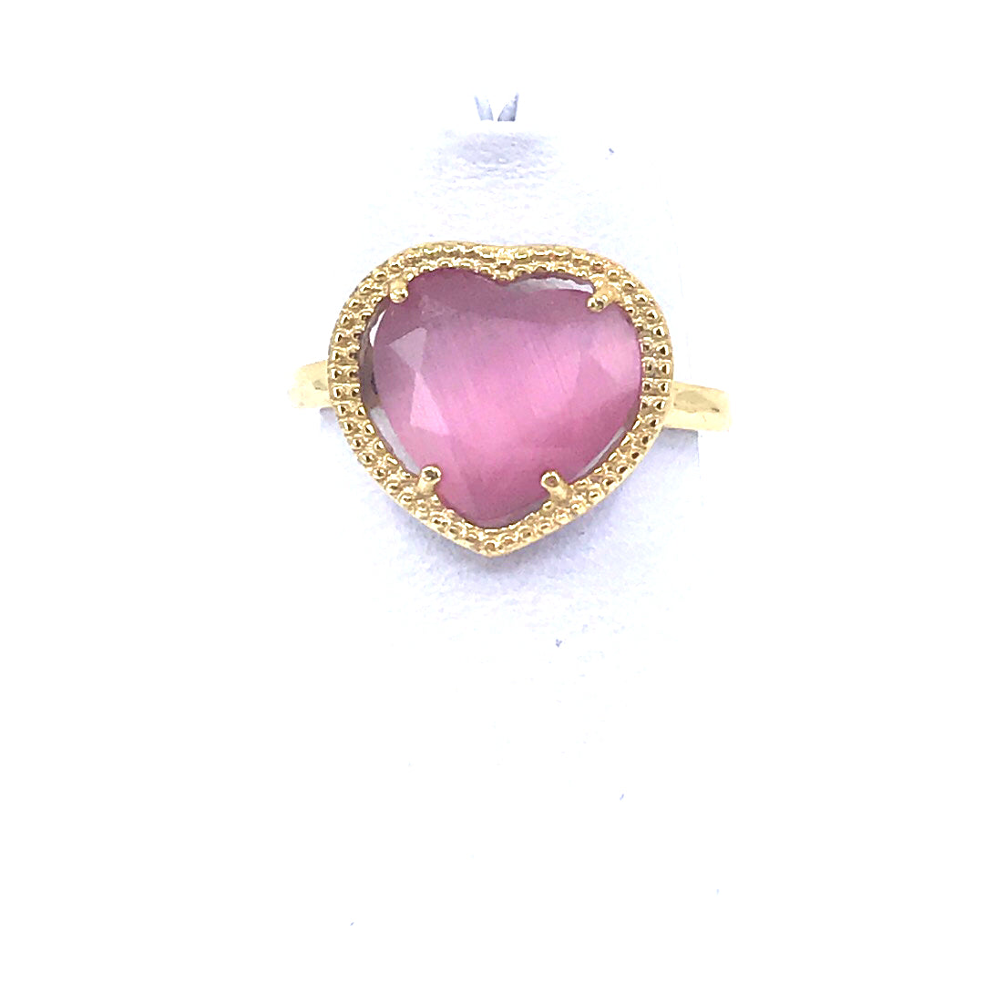 Sterling Silver Heart Ring - HK Jewels