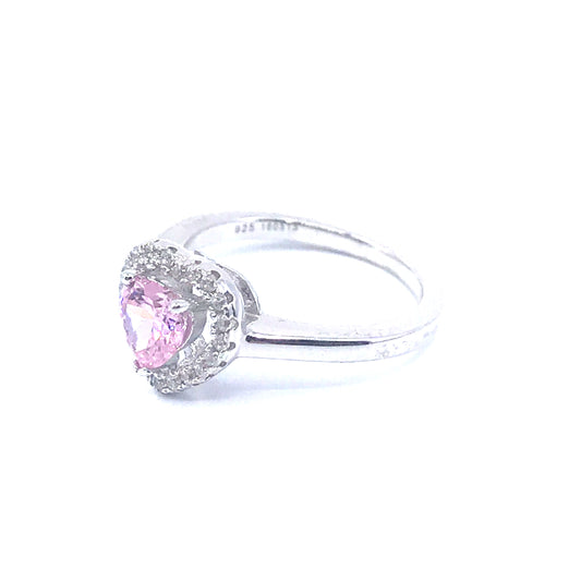 Sterling Silver Heart Ring - HK Jewels