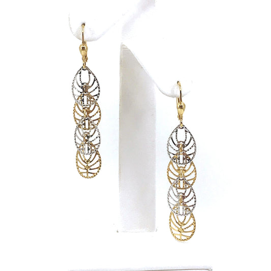 14K Gold Teardrop Earrings - HK Jewels