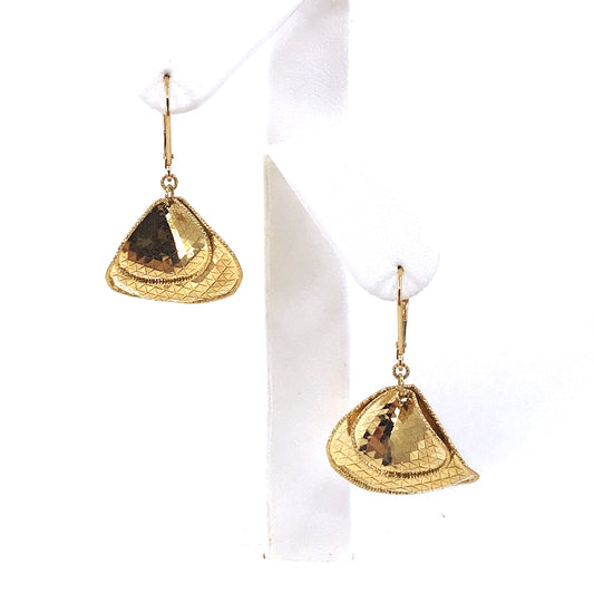 14k Double Shape Earring - HK Jewels