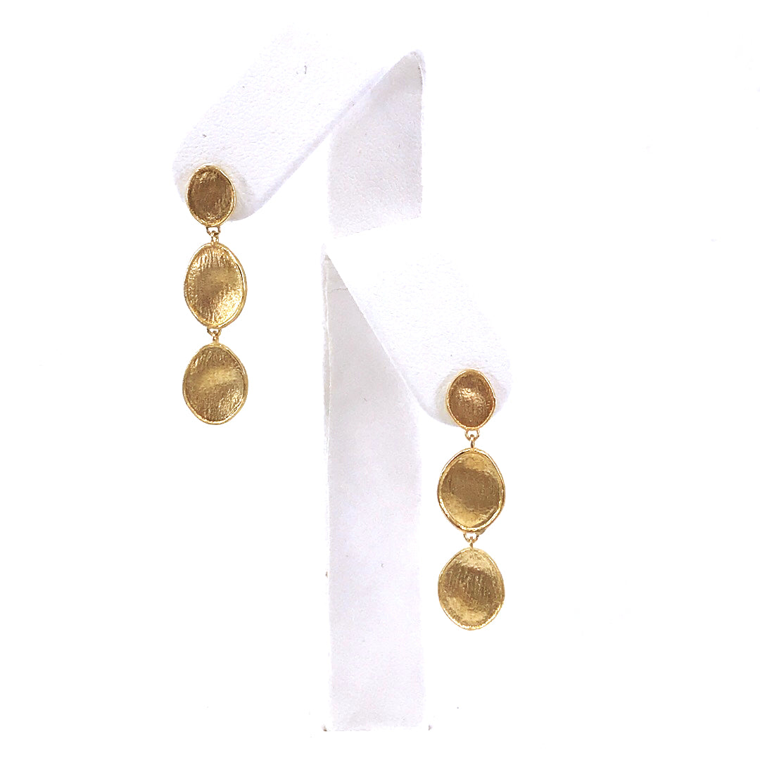 14K Gold Oval Earrings - HK Jewels