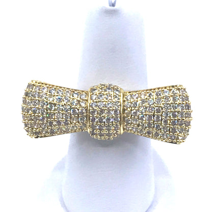 Sterling Silver Bow Ring - HK Jewels