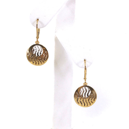 14K Gold Circle Earrings - HK Jewels