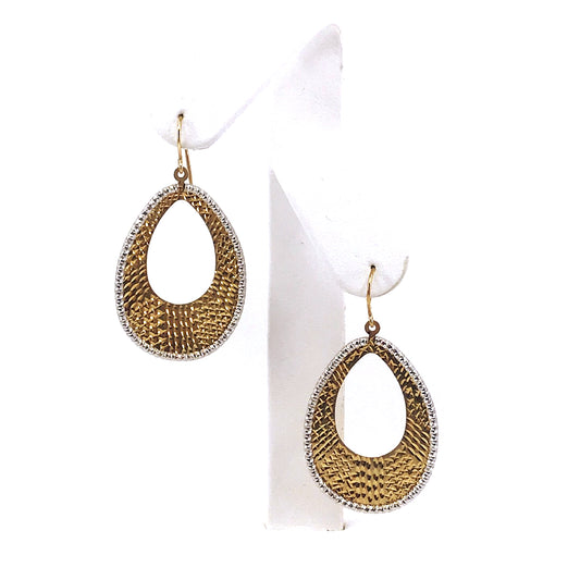 14K Gold Teardrop Earrings - HK Jewels