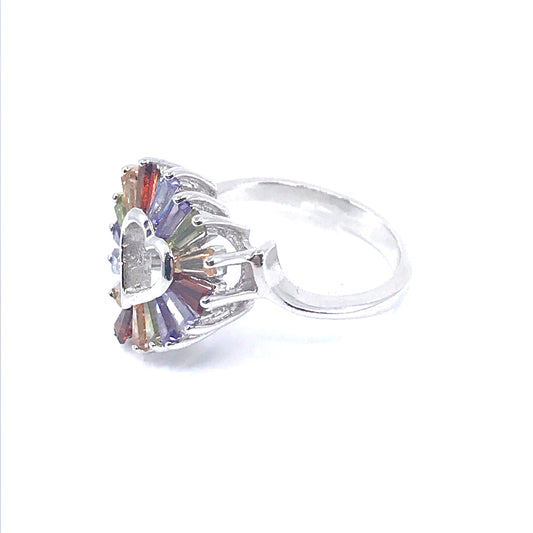 Sterling Silver Heart Ring - HK Jewels