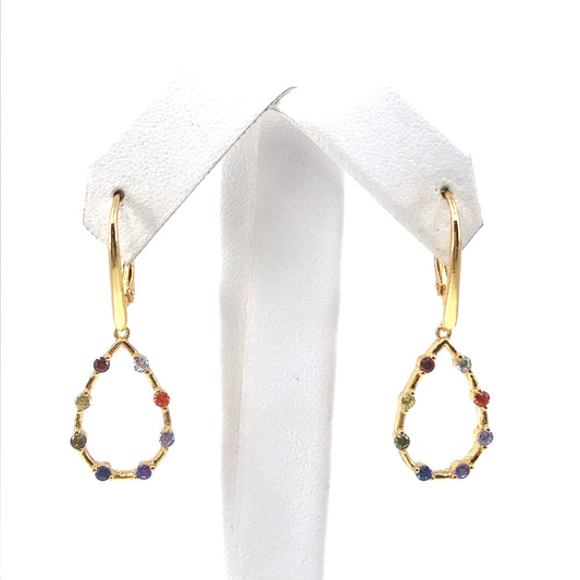 Sterling Silver Teardrop Earrings - HK Jewels