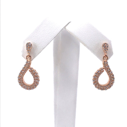 Sterling Silver Teardrop Earrings - HK Jewels