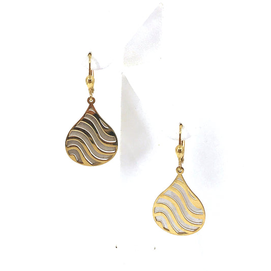 14K Gold Teardrop Earrings - HK Jewels