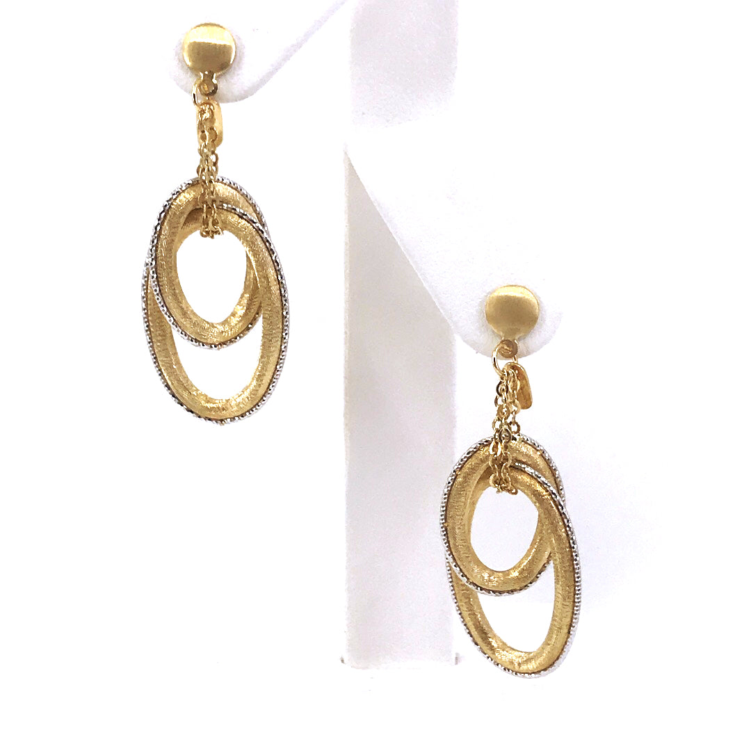 14K Gold Oval Earrings - HK Jewels