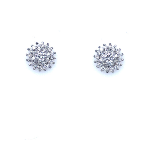 Sterling Silver Small Flower Studs - HK Jewels