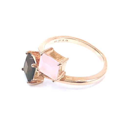 Rose Gold Plated Sterling Silver Ring - HK Jewels