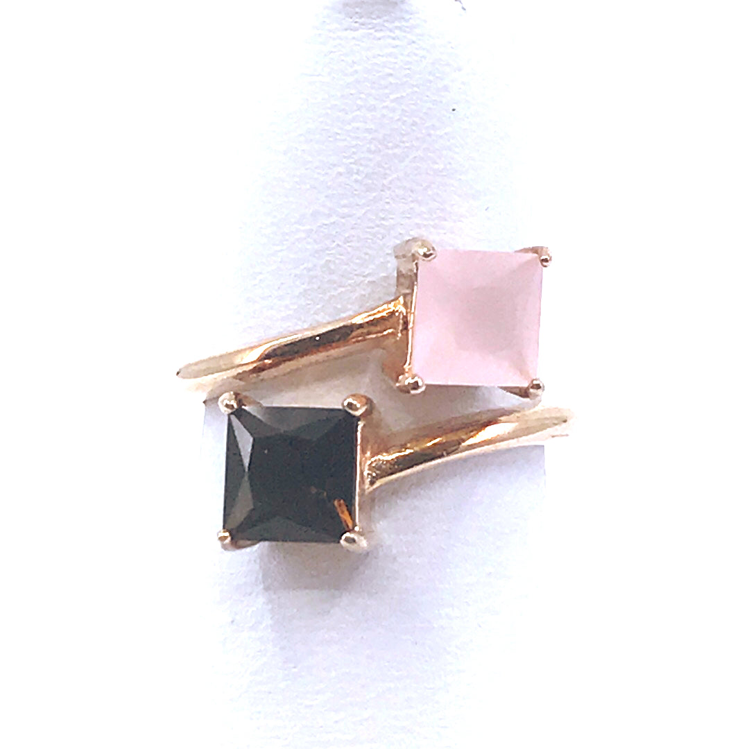 Rose Gold Plated Sterling Silver Ring - HK Jewels