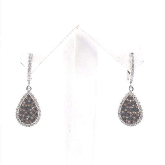 Sterling Silver Teardrop Earrings - HK Jewels