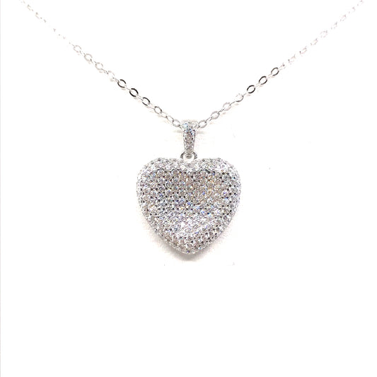 Sterling Silver Heart Pendant - HK Jewels