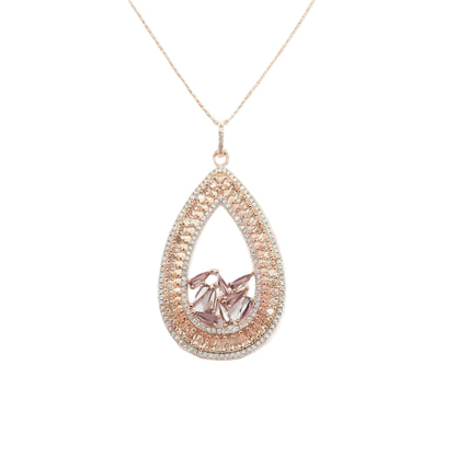 Sterling Silver Teardrop Pendant - HK Jewels