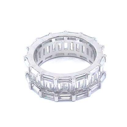 Sterling Silver Eternity Band - HK Jewels
