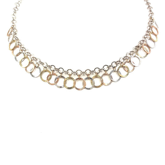 14K Gold Circle Necklace - HK Jewels