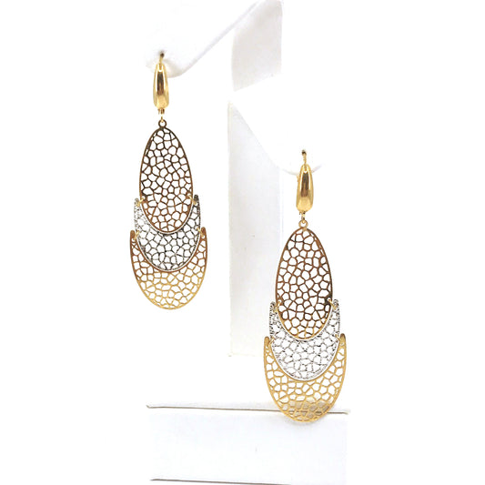 14K Gold Oval Earrings - HK Jewels