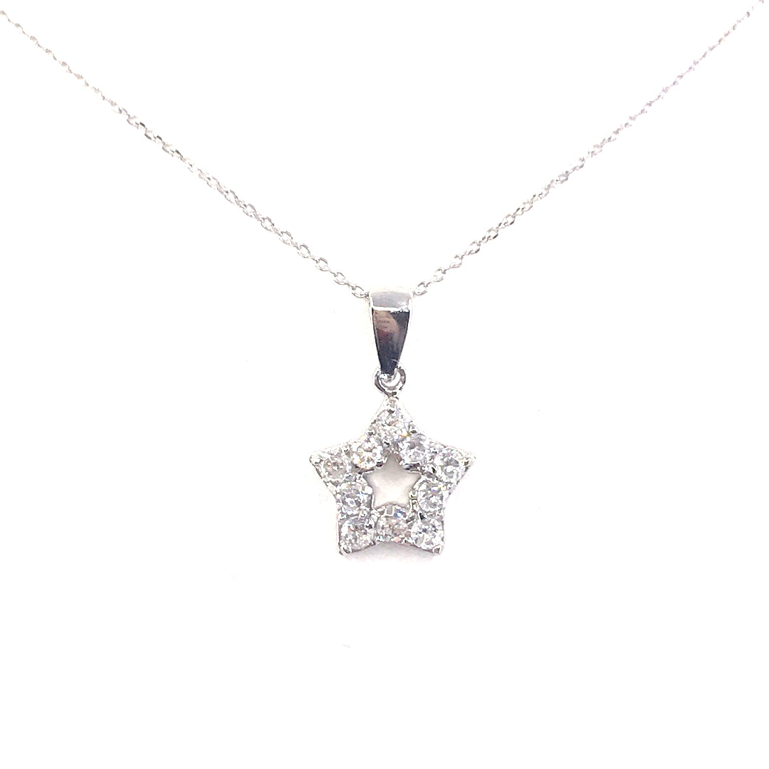 Sterling Silver Star Pendant - HK Jewels