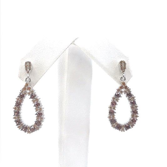 Sterling Silver Teardrop Earrings - HK Jewels