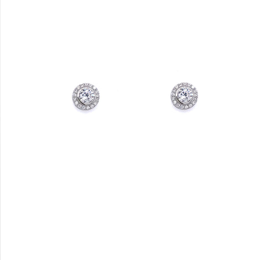 Sterling Silver Stud Earrings - HK Jewels