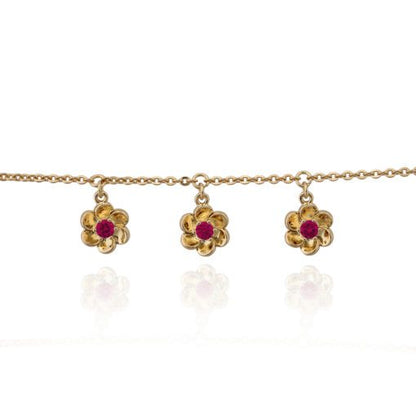 Shiny Mini Flowers Kids Bracelet - HK Jewels