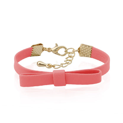 Leather Bow Bracelet - HK Jewels