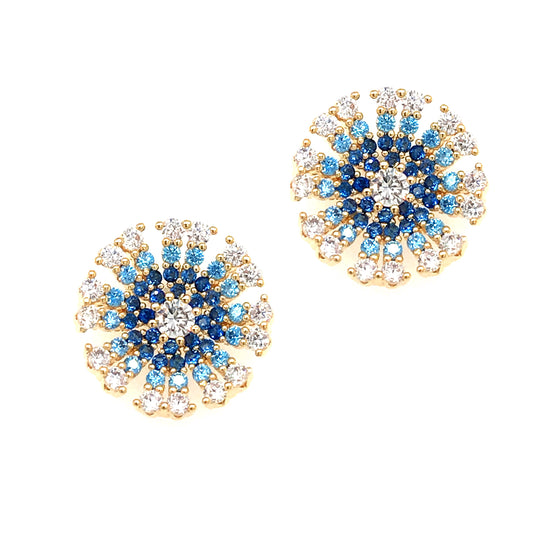 Surgical Steel Starburst Stud Earrings - HK Jewels