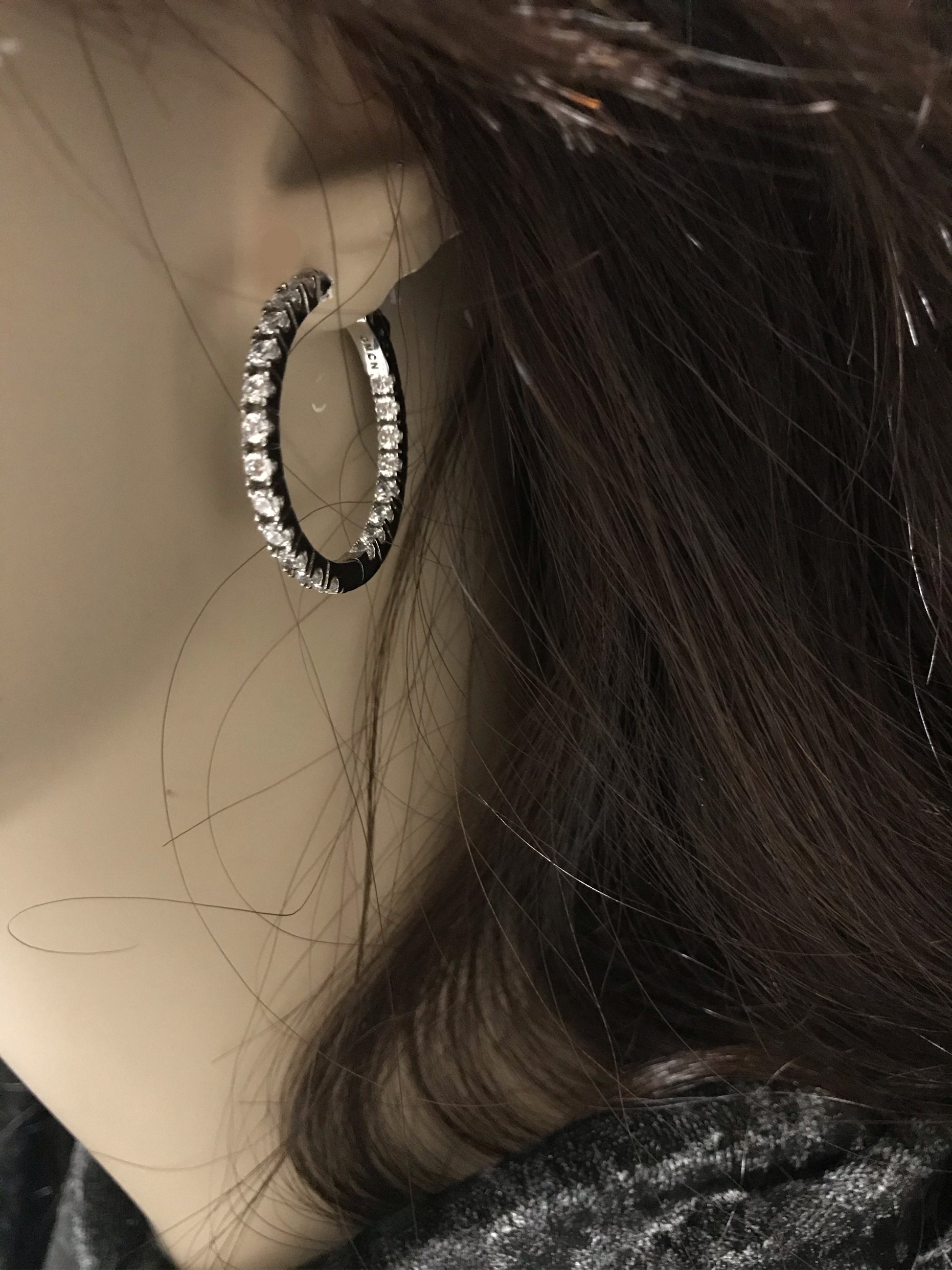 Sterling Silver Round Hoop Earrings - HK Jewels