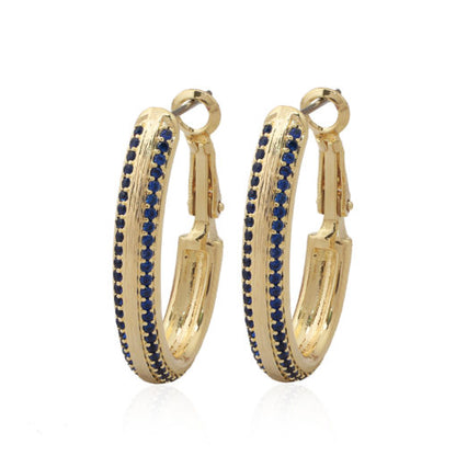 Brushed Gold Ribbon Huggie Earring - HK Jewels