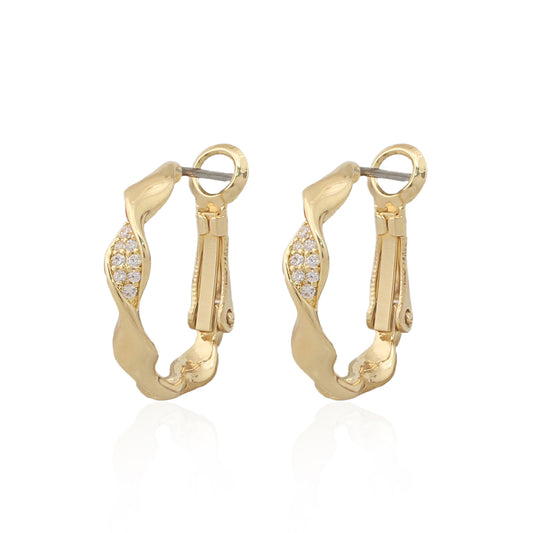 Twist Huggie Earring - HK Jewels