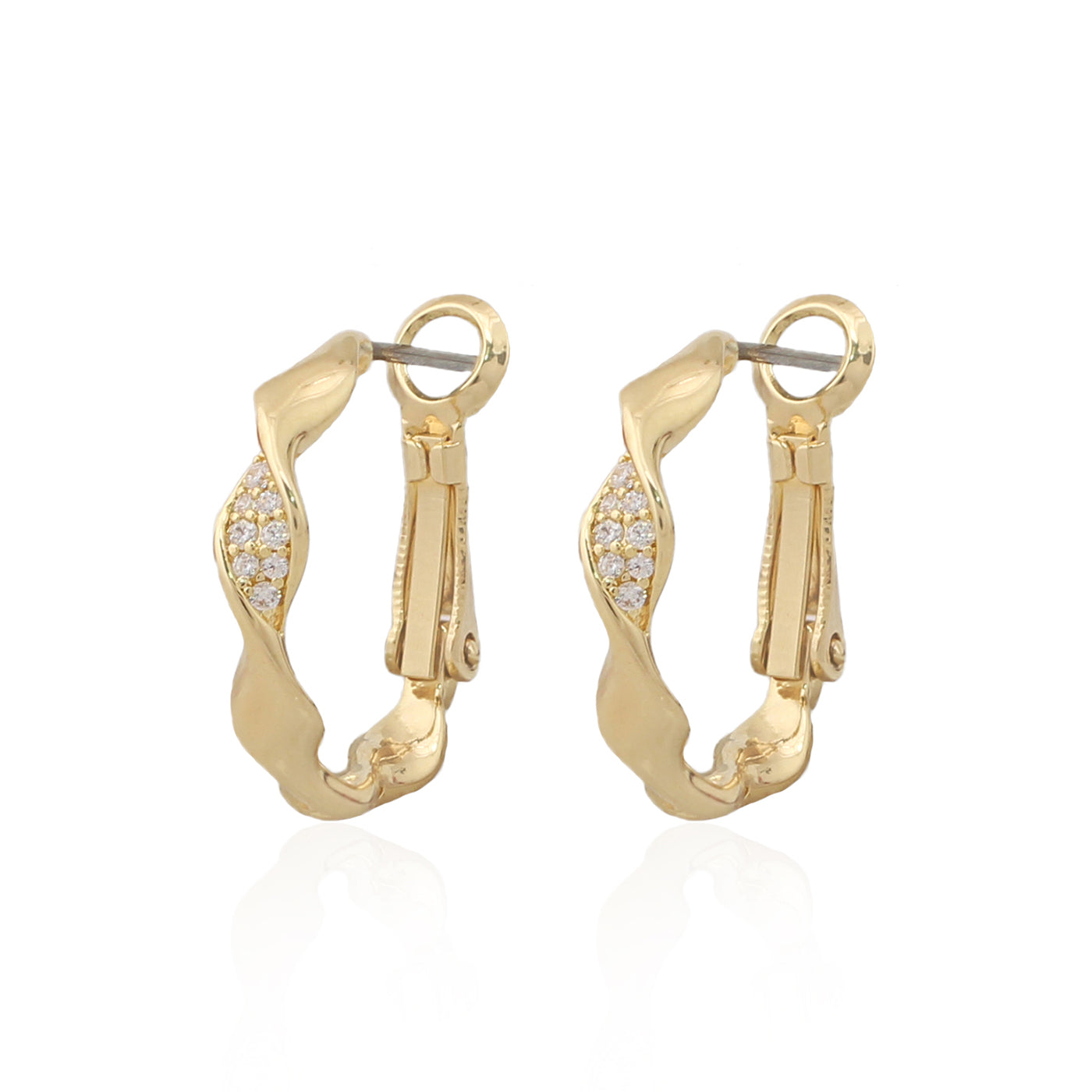 Twist Huggie Earring - HK Jewels