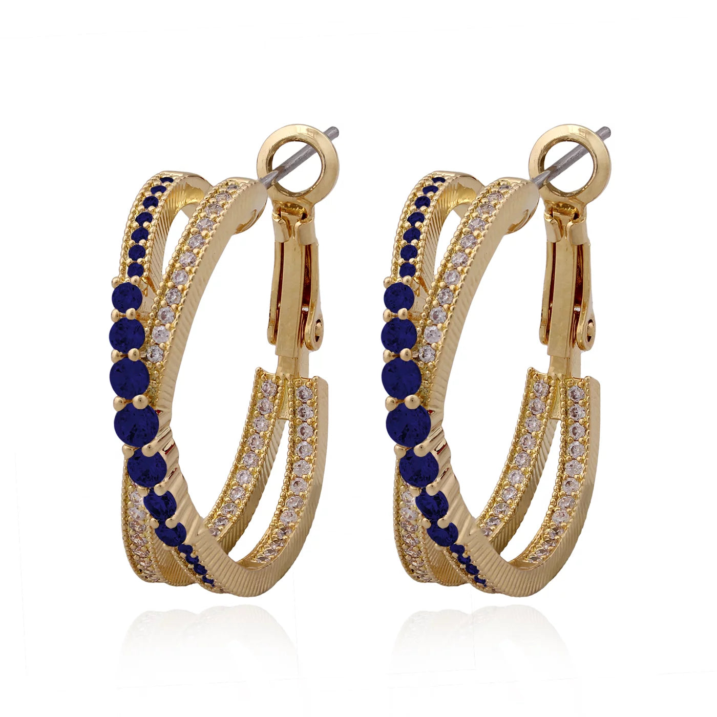 Criss-Cross Huggie Earring - HK Jewels