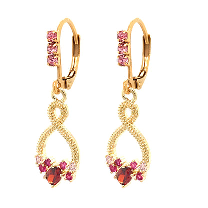 Surgical Steel Pink Twist Earrings - HK Jewels