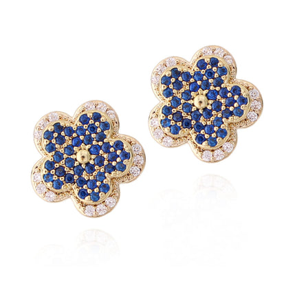 Surgical Steel Two Layered Flower Studs - HK Jewels