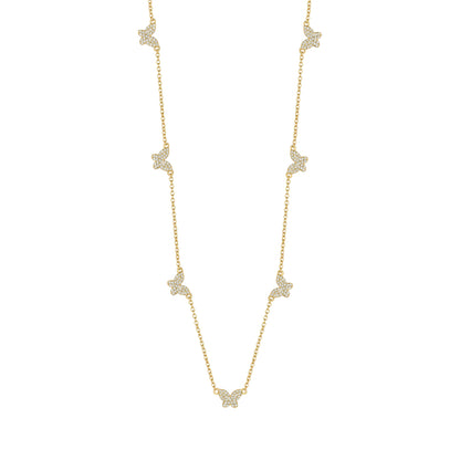 Gold-plated Beautiful Butterfly Charm Necklace | HK Jewels - HK Jewels