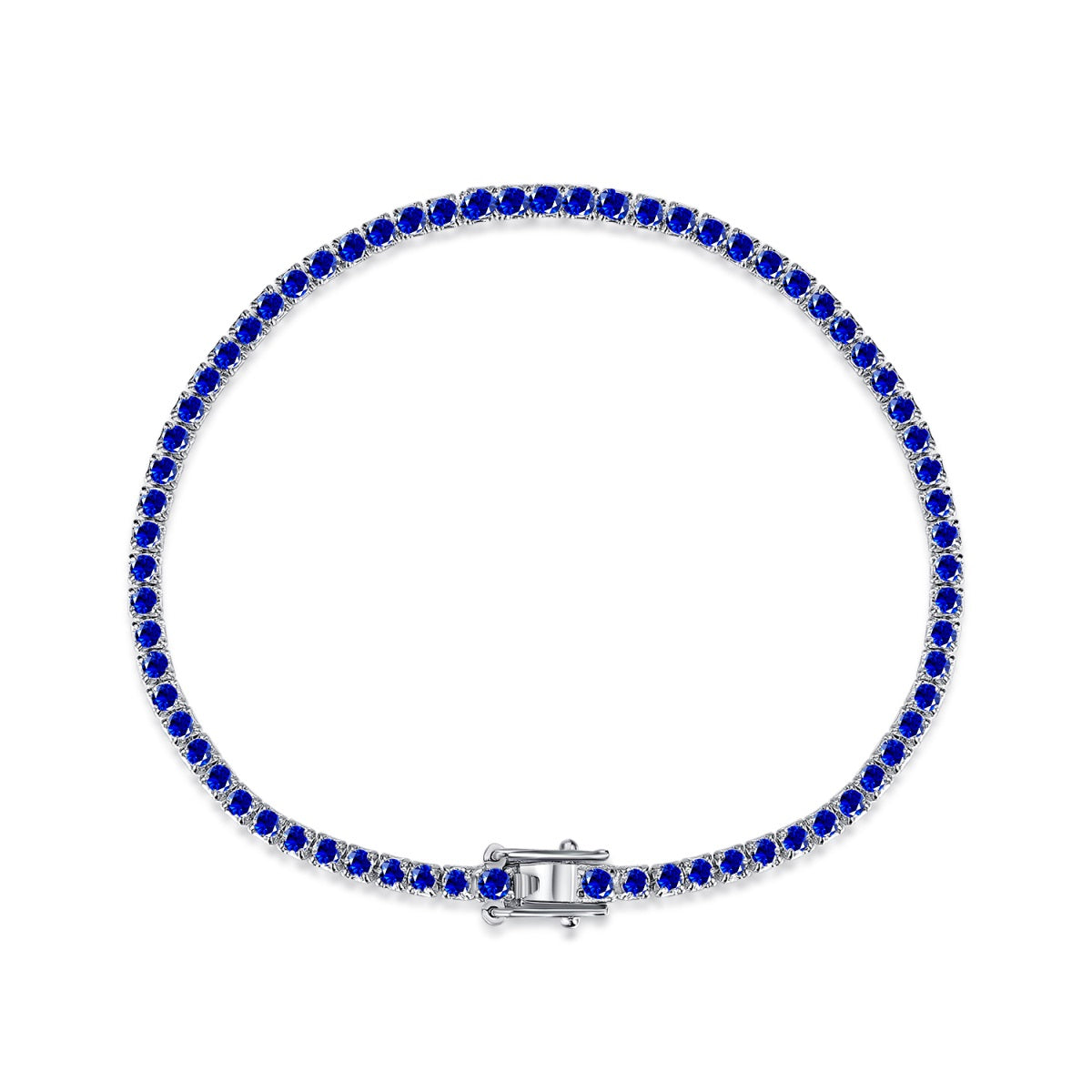 Sterling Silver Colorful Tennis Bracelet - HK Jewels
