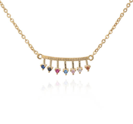Tiny Arrow Bar Necklace - HK Jewels
