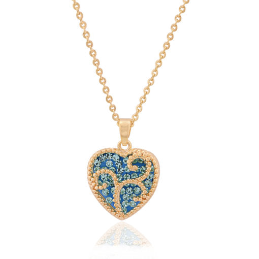 Heart with Lacy Cover Pendant - HK Jewels