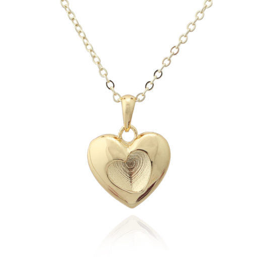 Reversible Puffed Heart Pendant - HK Jewels